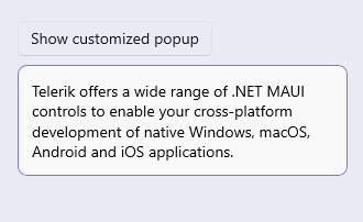 .NET MAUI Popup Modal