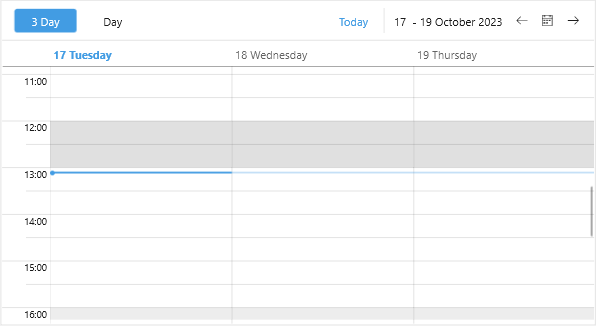 Telerik .NET MAUI Scheduler Special Slots