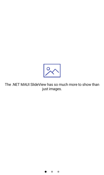 .NET MAUI SlideView with ItemTemplate applied