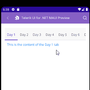 .NET MAUI TabView Swiping in the content