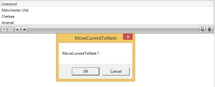 RadCollectionNavigator with customized MoveCurrentToNext command