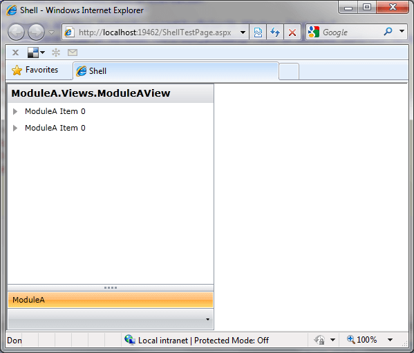 Silverlight RadOutlookBar Module with OutlookBar Header