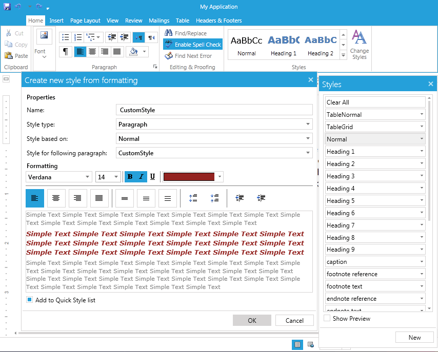 Rad Rich Text Box UI For Applying Rich Text Formatting Applying Styles 03