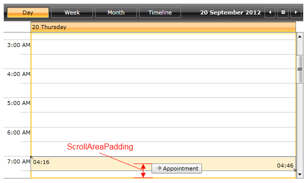 radscheduleview features autoscrolling 1