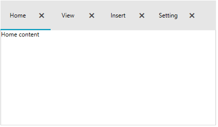 Silverlight RadTabControl Tab Items with Close Button