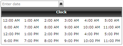 Time Picker Layout 1