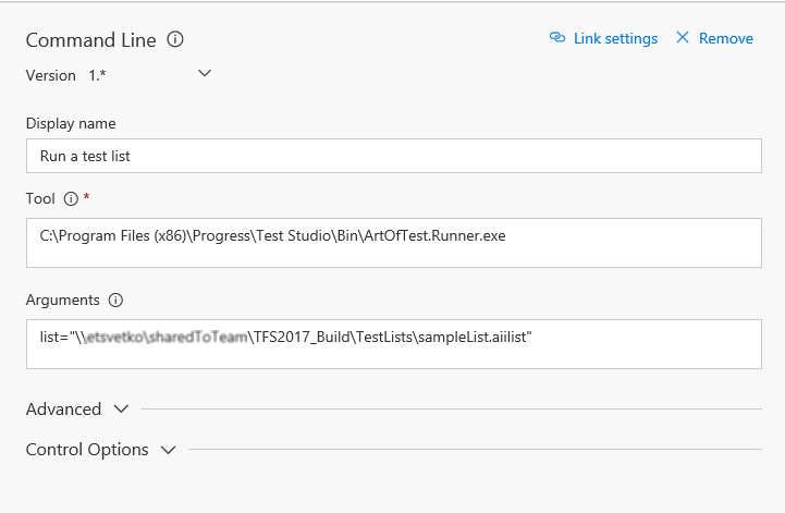 Configure CLI step