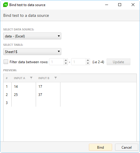 Select Data Source