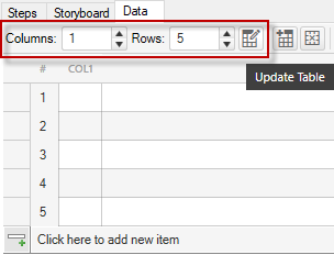 Update the local data grid