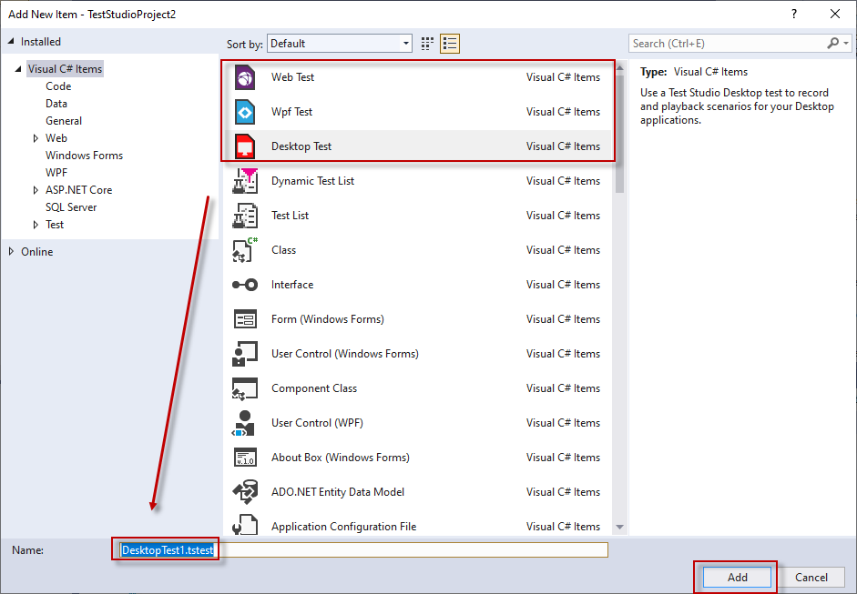 Create and Record a Web Test in Visual Studio Plugin - Progress