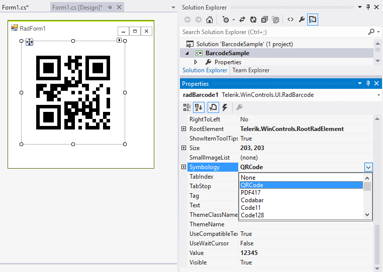 WinForms RadBarcode winforms/barcode-getting-started 002