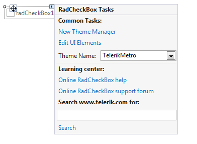 WinForms RadCheckBox Smart Tag