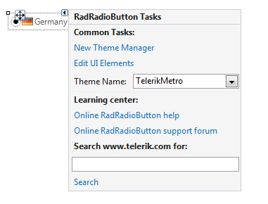 WinForms RadRadioButton Smart Tag