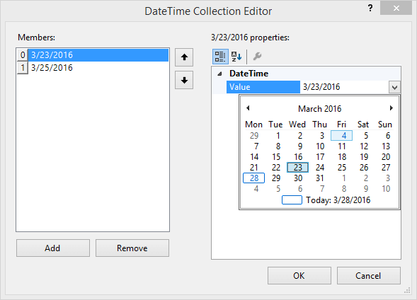 WinForms RadCalendar Add Selected Dates