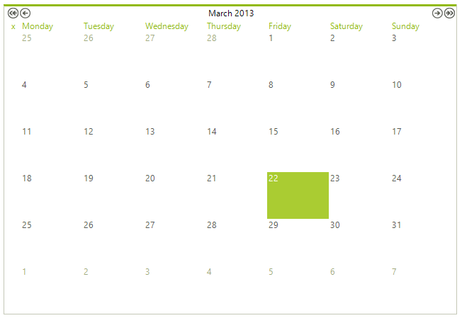 WinForms RadCalendar Overview