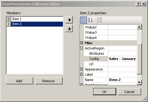 WinForms RadChart ToolTips