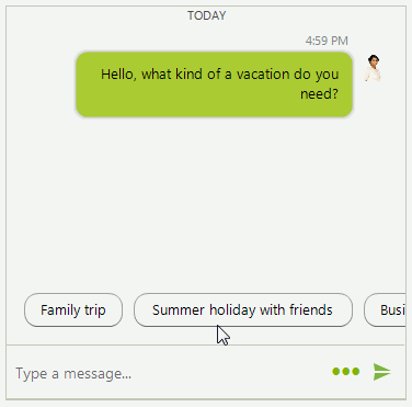 Suggested Actions Chat Telerik Ui For Winforms