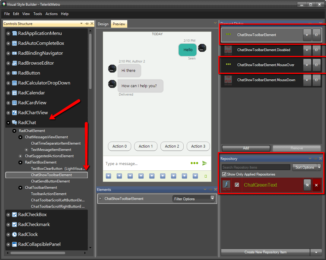 WinForms RadChat RadTextBoxElement