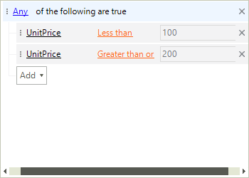 WinForms RadDataFilter Adding Groups