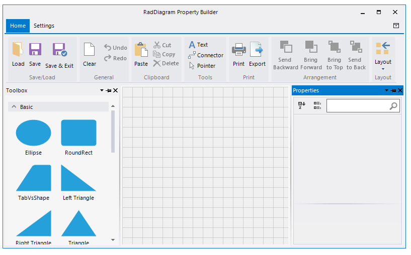 WinForms RadDiagram Property Builder