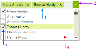 WinForms RadCheckedDropDownList Components