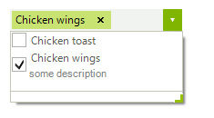 WinForms RadCheckedDropDownList Sample RadCheckedListDataItem and DescriptionTextCheckedListDataItem
