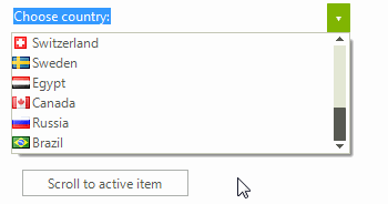 WinForms RadDropDownList Scroll to Active Item