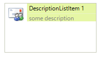 WinForms RadListControl Sample DescriptionTextListDataItem