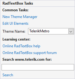 WinForms RadTextBox Smart Tag