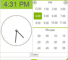 WinForms RadDateTimePicker Customize Clock Element Appearance