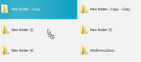 WinForms RadFile-Dialogs DragDrop Overview Target