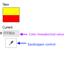 WinForms RadColorDialog Color Hex value