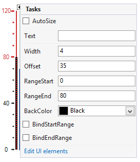 WinForms RadGauges LinearGauge Line Design Time