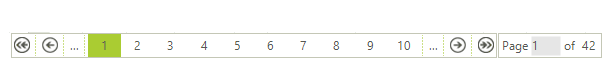 WinForms RadGridView Paging Panel