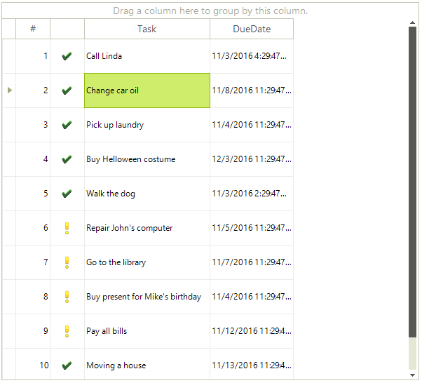 WinForms RadGridView Cell Selection