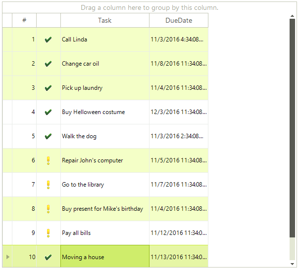 WinForms RadGridView Multiple Selection