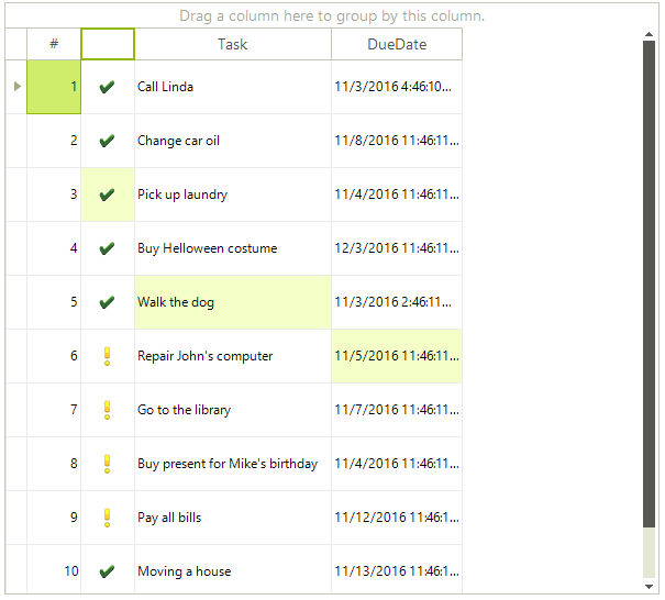 WinForms RadGridView Selecting Multiple Cells Programmatically