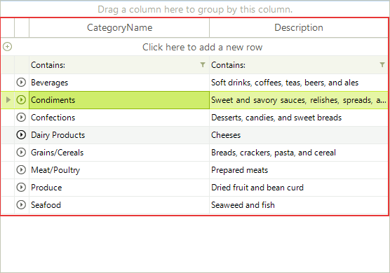 WinForms RadGridView MasterTemplate