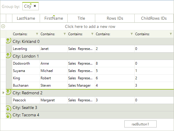 WinForms RadGridView Modify Group Headers