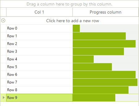 WinForms RadGridView The custom column is now added to the grid