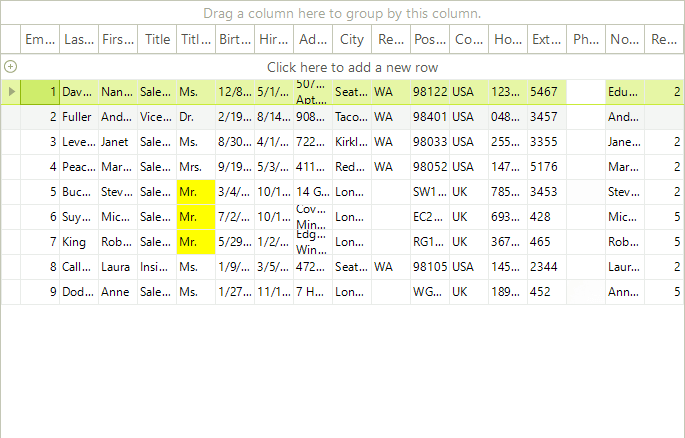 WinForms RadGridView Manually trigger the grid update