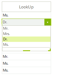 WinForms RadGridView GridViewComboBoxColumn