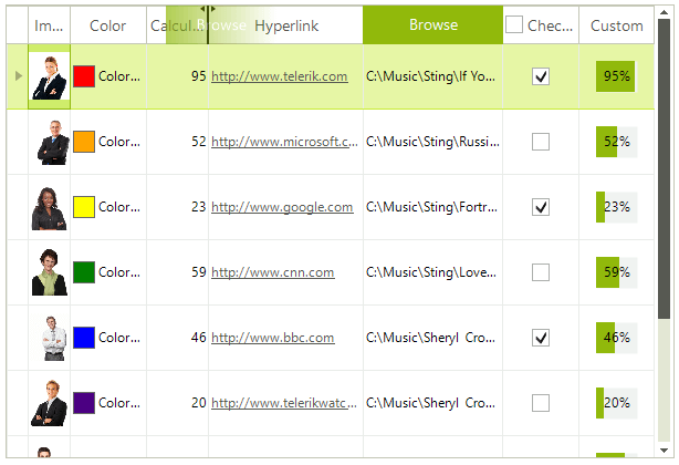 WinForms RadGridView Reorder Columns in RadGridView