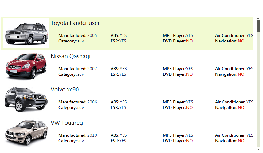 WinForms RadListView listview-overview 001