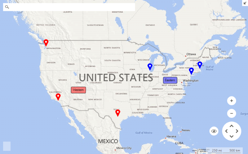 WinForms RadMap Map Layers