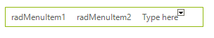 WinForms RadMenus Design Time