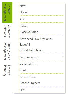 WinForms RadMenu Vertical Orientation