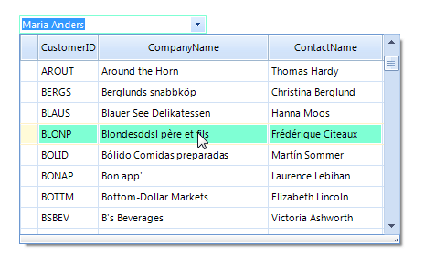 WinForms RadMultiColumnComboBox Modified