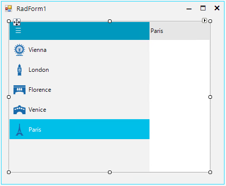 WinForms RadNavigationView Sample