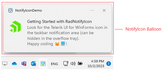 RadNotifyIcon